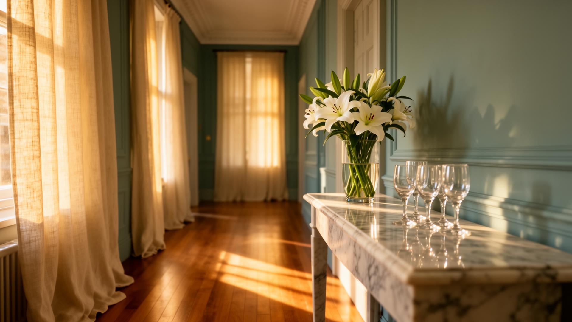 Sunlit luxury London interior
